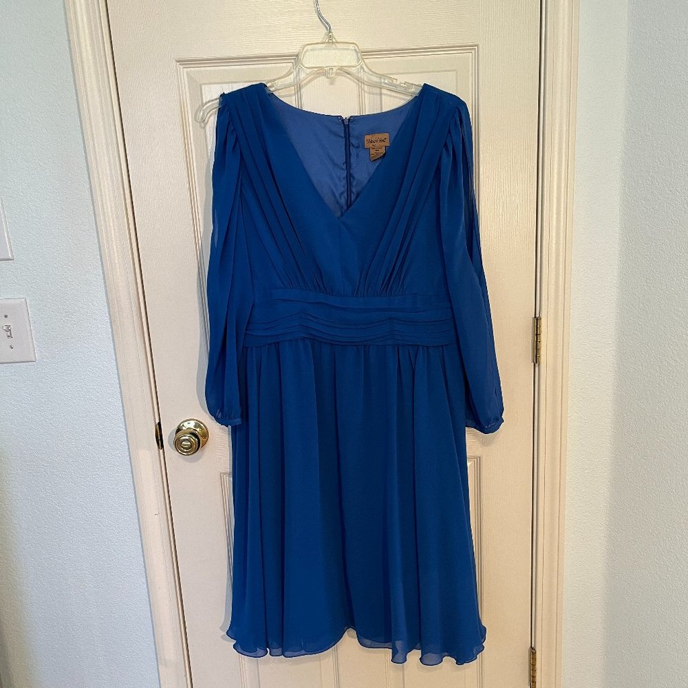 Royal blue party dress, size 16w